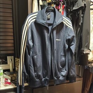 Adidas Men's Navy Blue Track Jacket
